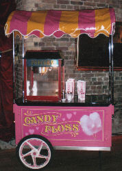 Pink candy floss themed cart